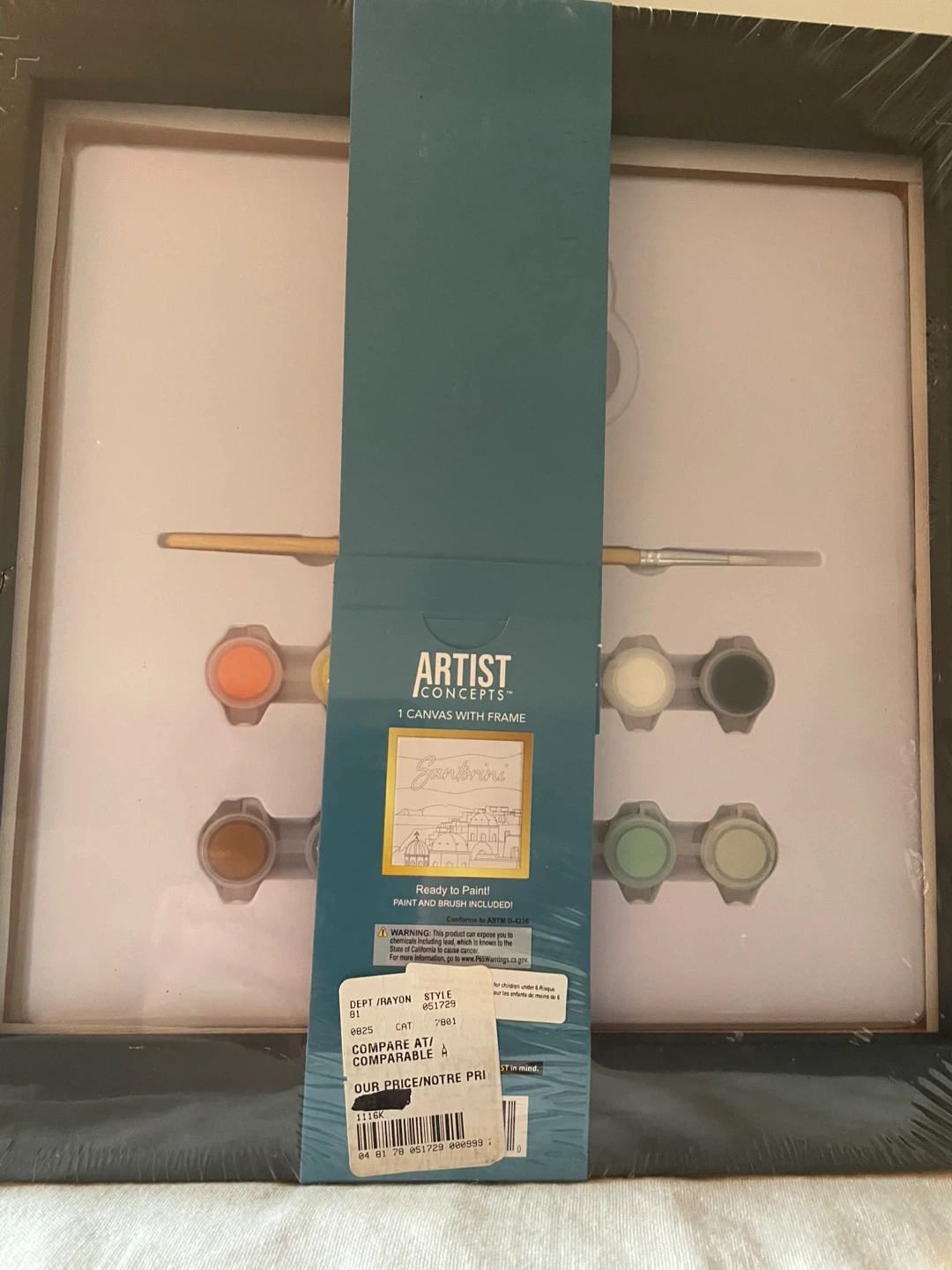 Artist Concepts "Santorini" Framed Canvas Paint Kit - photo 2