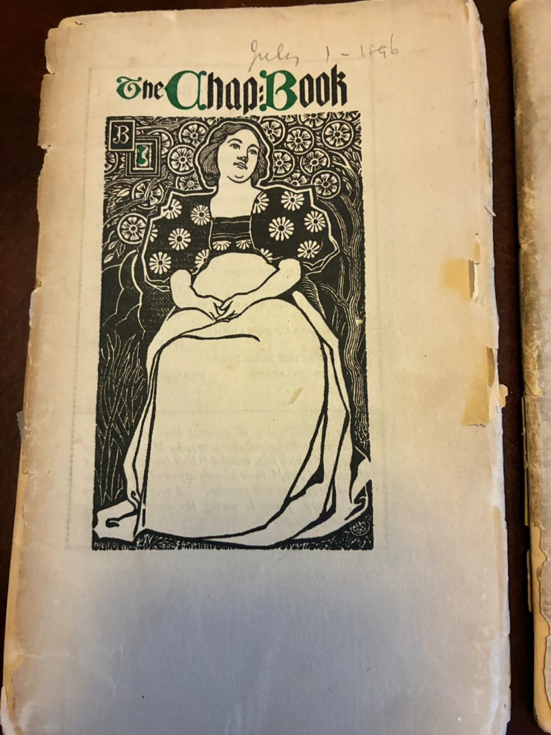 Antique 1896 lit art nouveau magazine vintage paper ads collage - photo 2