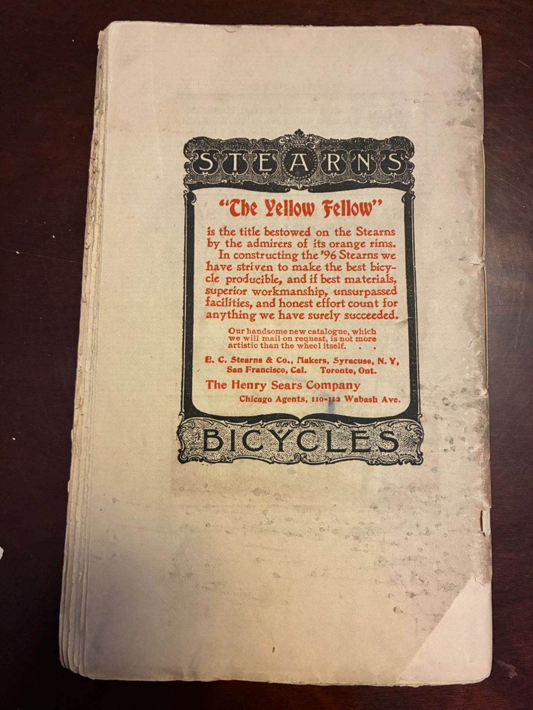 Antique 1896 lit art nouveau magazine vintage paper ads collage - photo 4