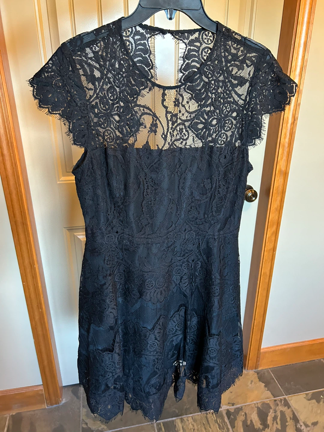 BB Dakota Black Lace Dress Size 10 - photo 5