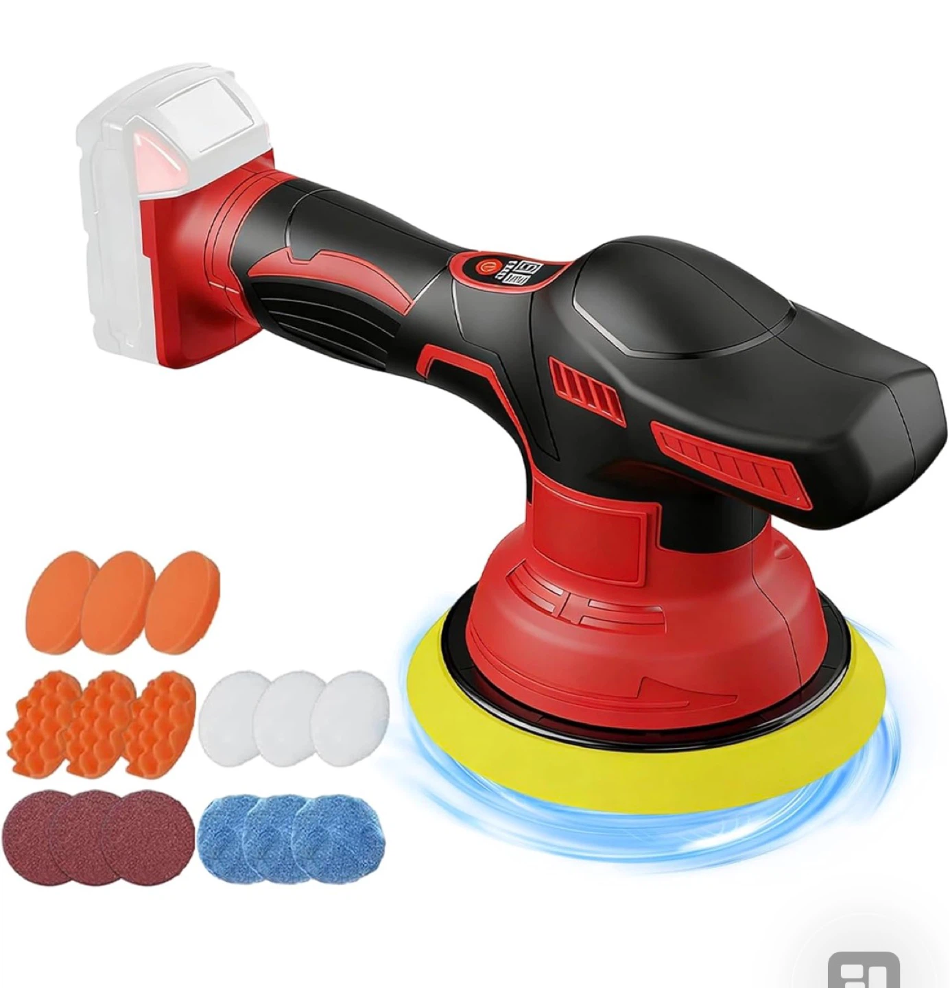 Cordless Car Polisher with 5 Types of Pads - photo 5