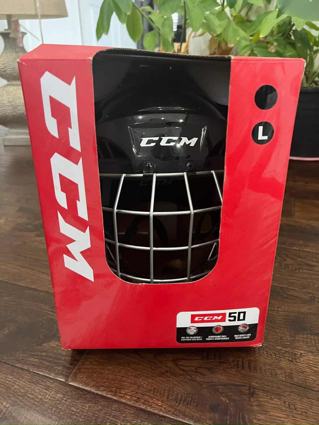 CCM 50 Hockey Helmet - Black - Size L