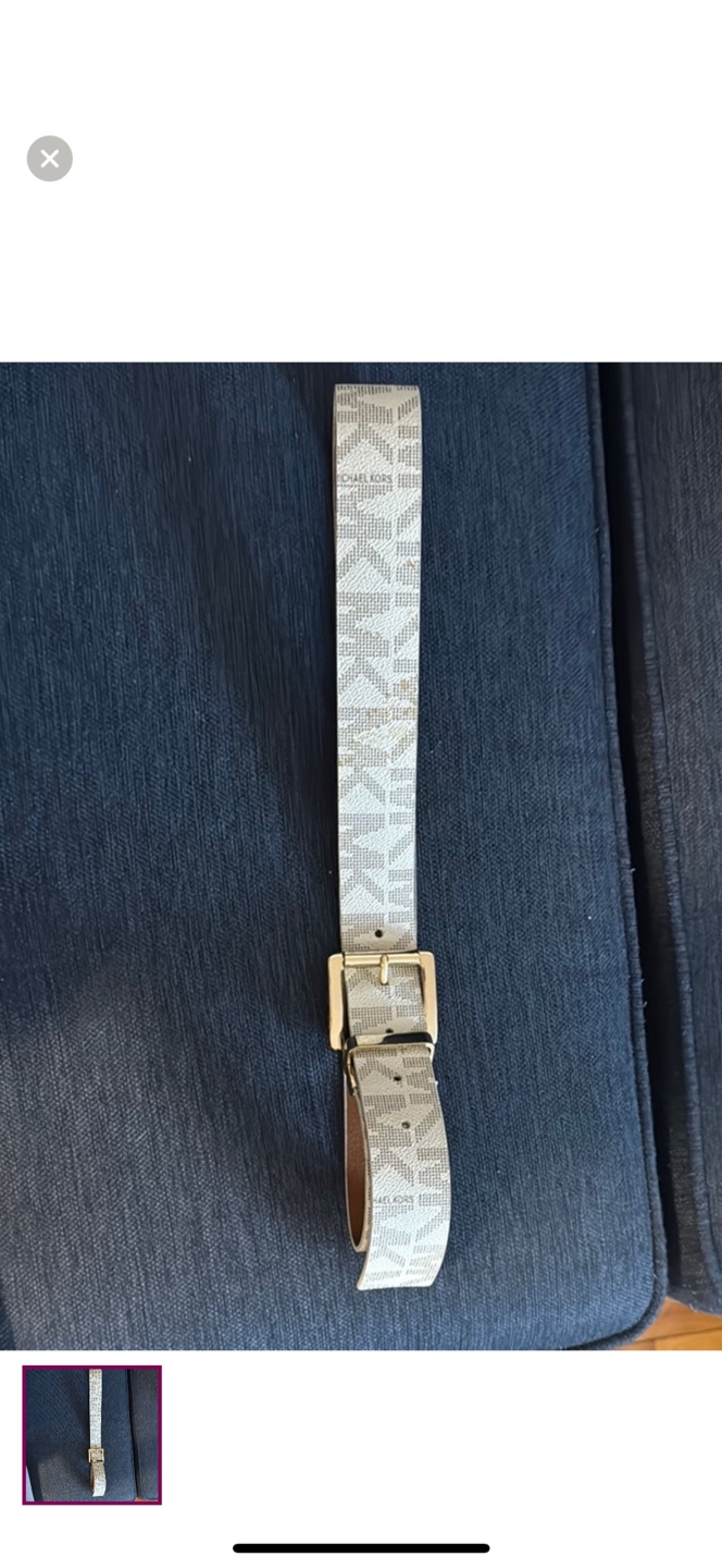 Michael Kors Logo Print Belt