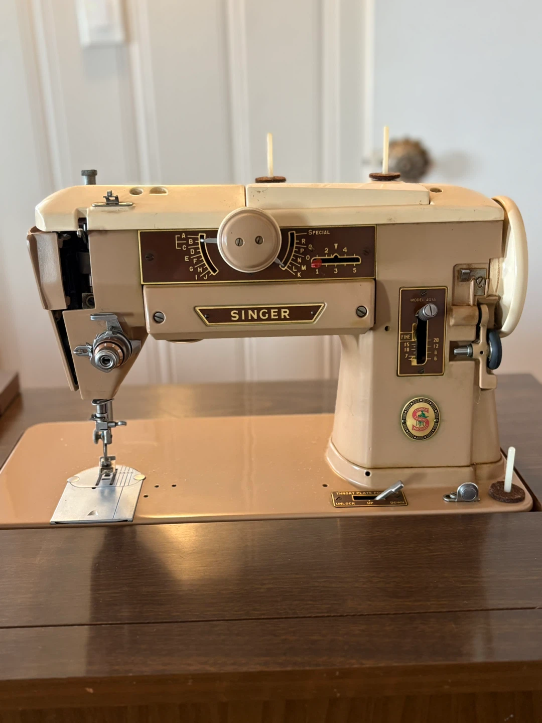 Singer Sewing Machine with Cabinet