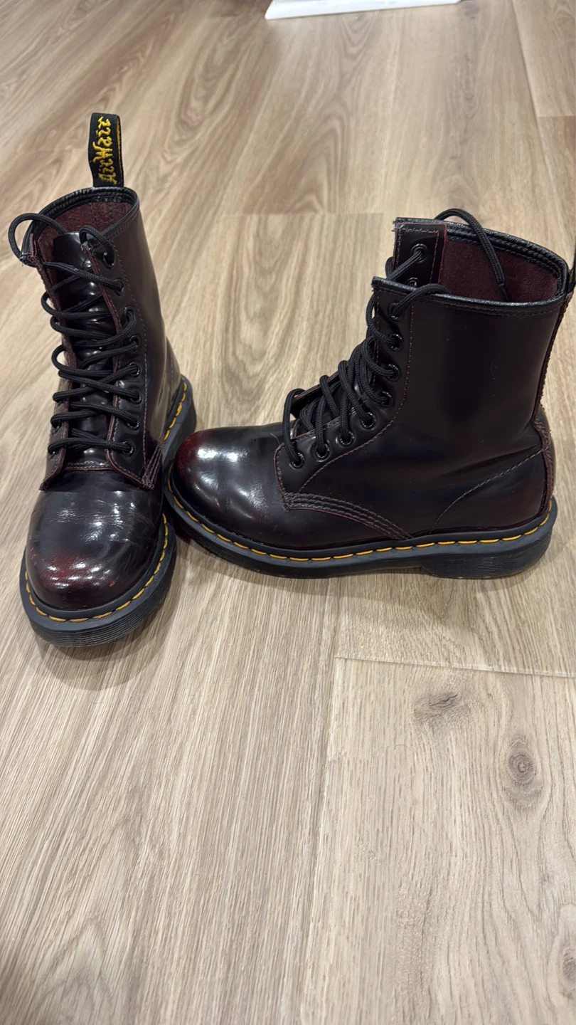 Dr. Martens 1460 Cherry Red Smooth Boots - photo 2