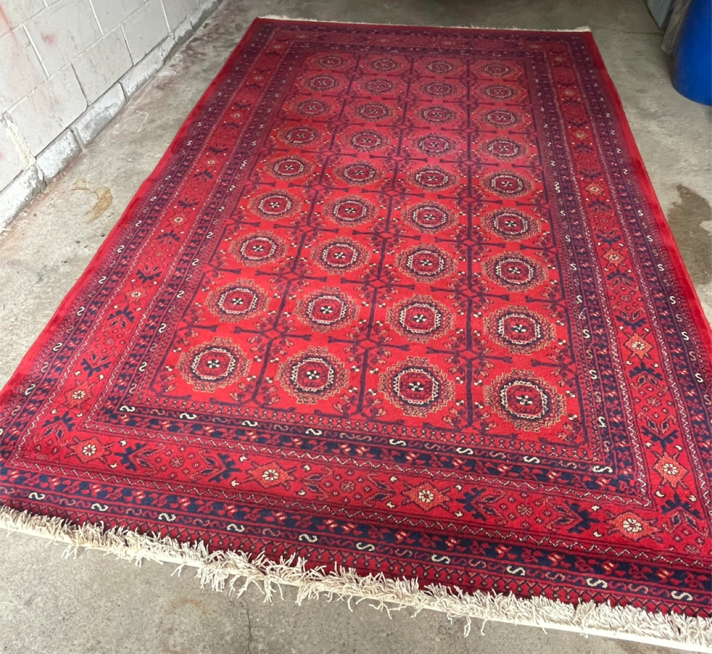 Red Dilan Rectangle Rug 200 x 300 cm