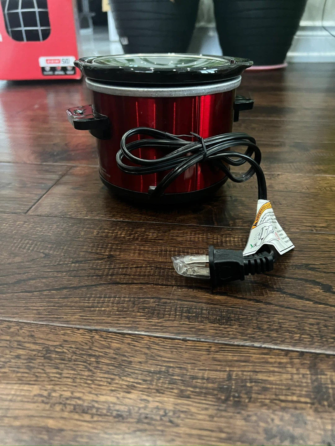 Shiny Red Slow Cooker
