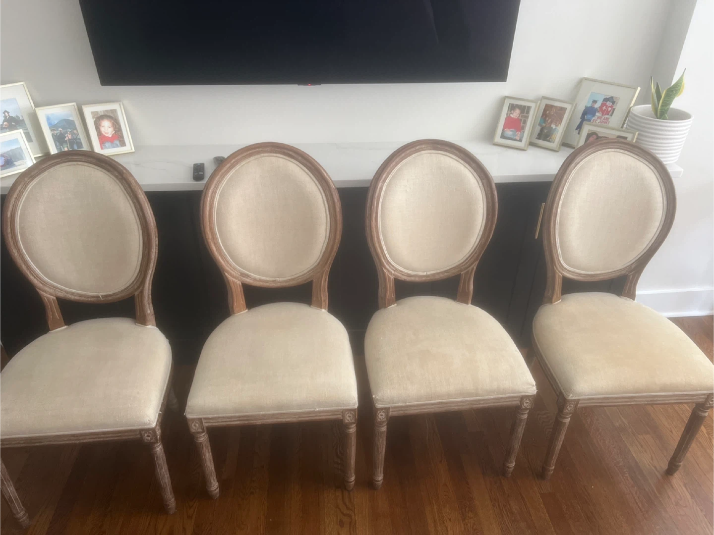 Set of 4 Oval Back Dining Chairs - photo 3