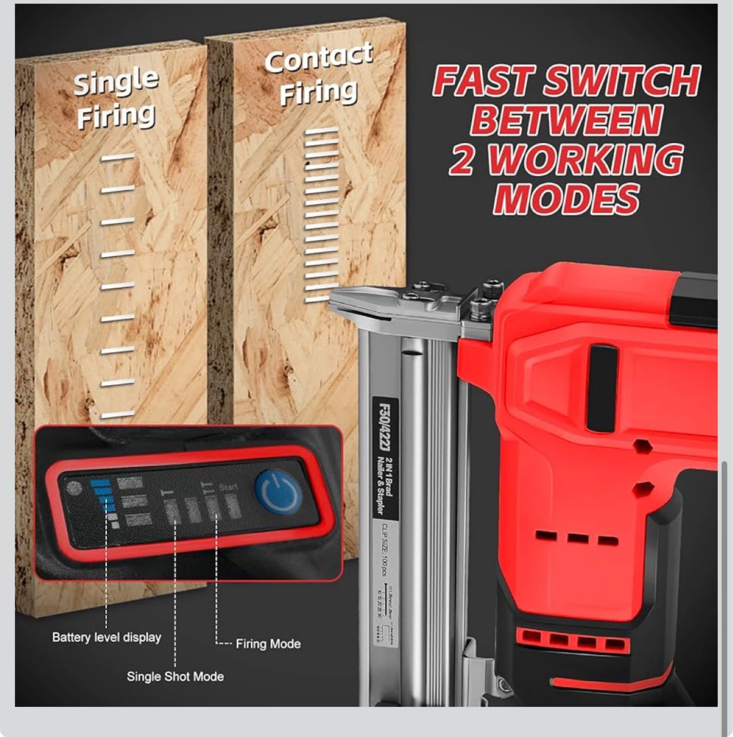 Nailer/Stapler 18 Gauge 2-in-1 Tool