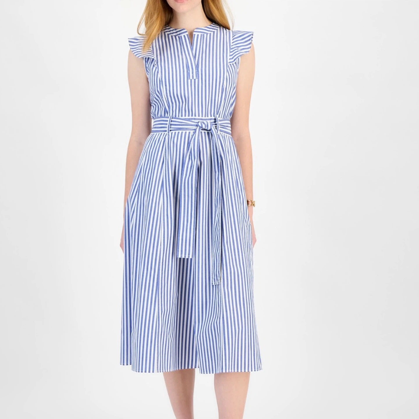 Tommy Hilfiger MYKONOS Striped Maxi Dress Size L