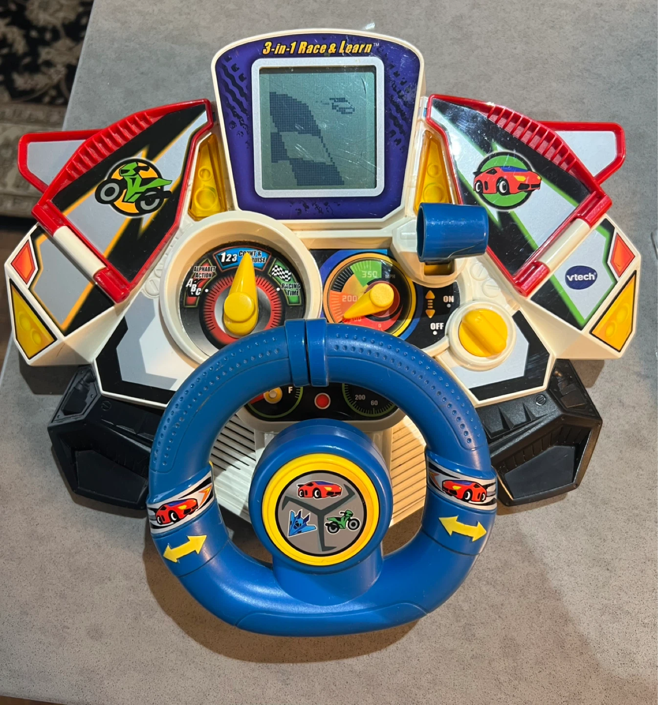VTech 3-in-1 Race & Learn Toy Steering Wheel - photo 3