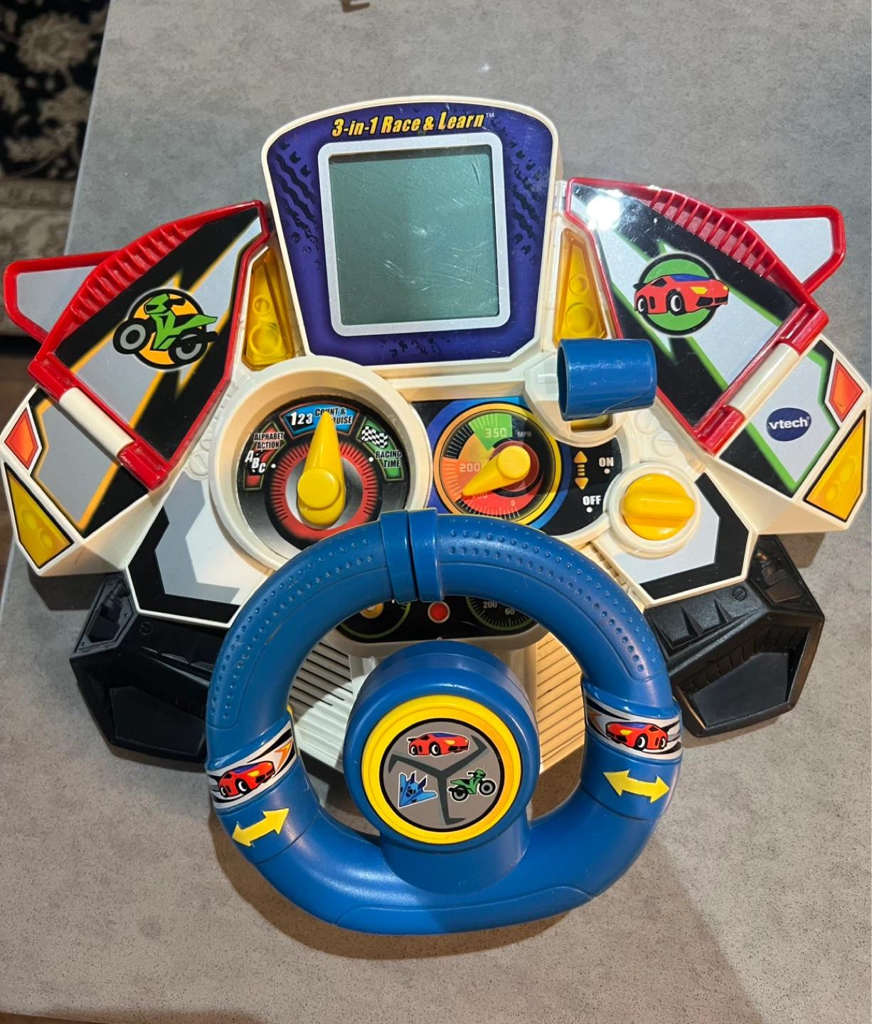 VTech 3-in-1 Race & Learn Toy Steering Wheel
