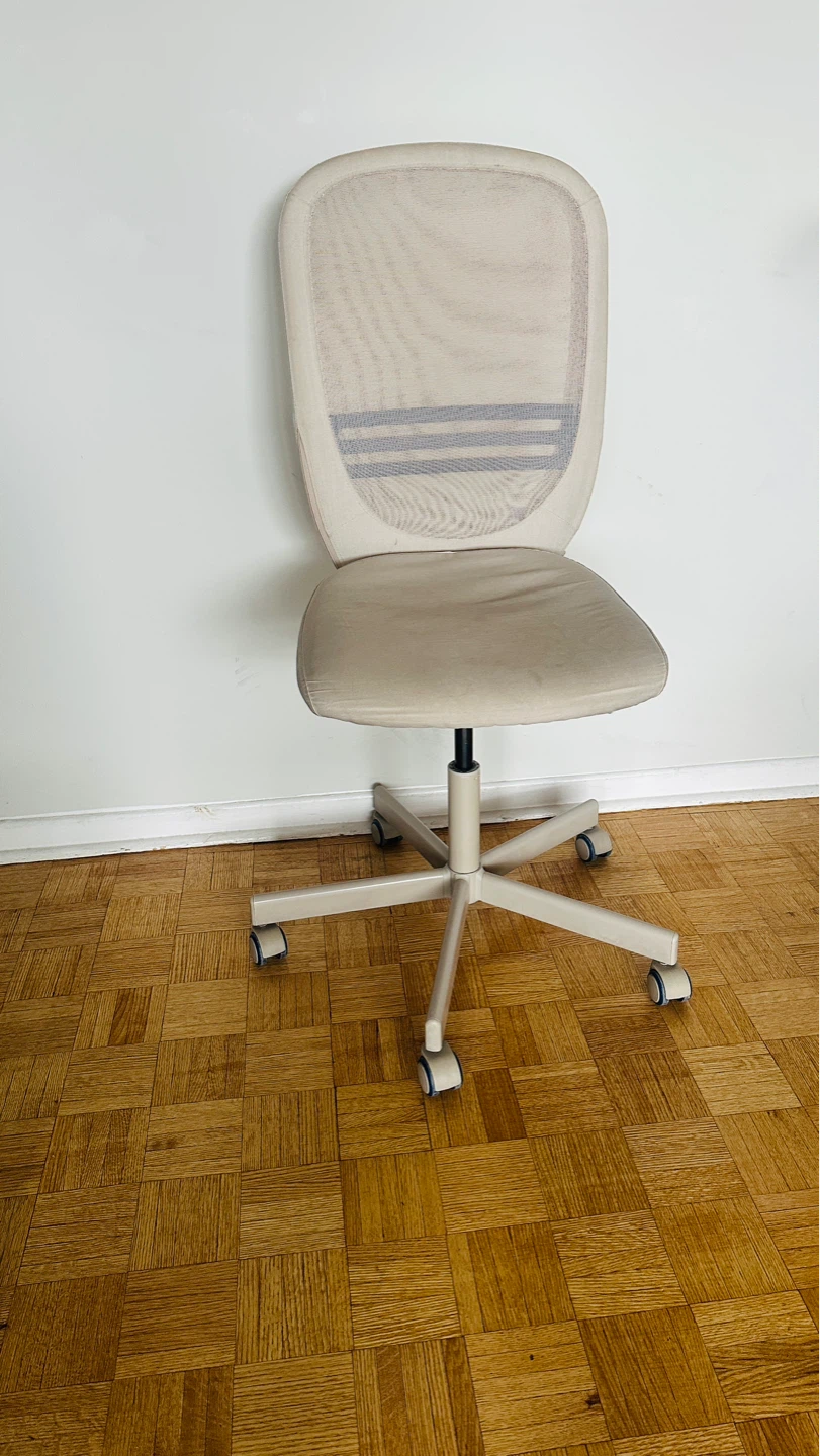 Office Chair - Beige Mesh Back