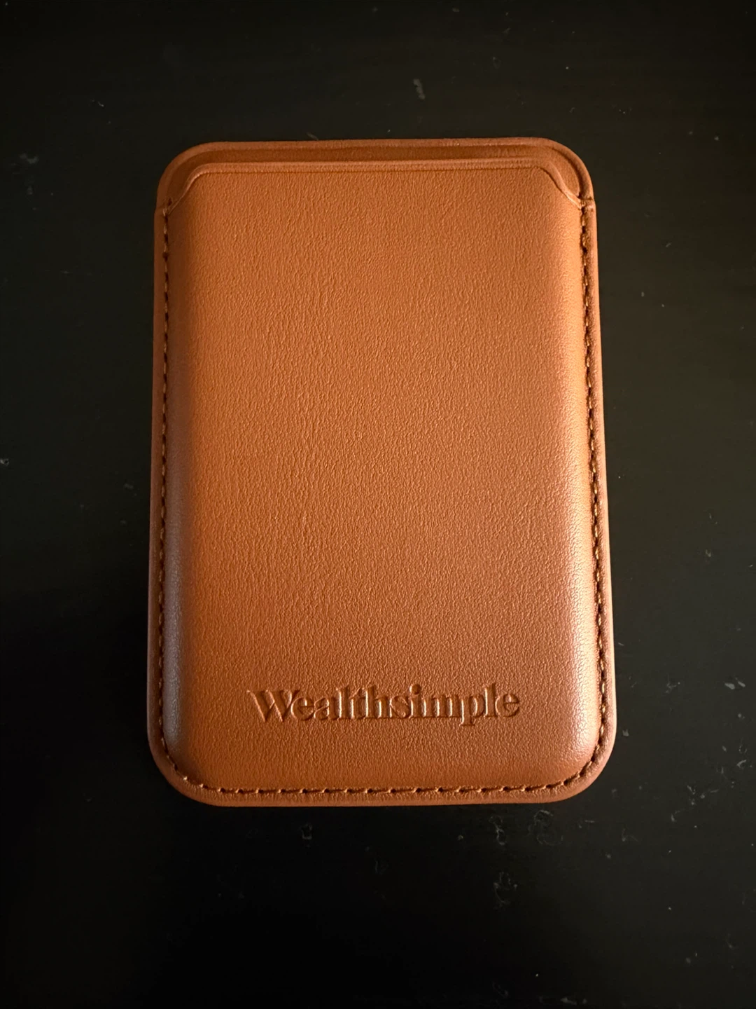 Wealthsimple Brown Leather Wallet