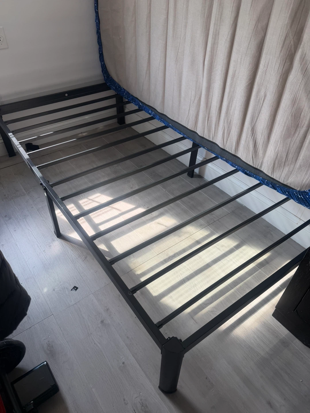 Black Metal Twin Bed Frame