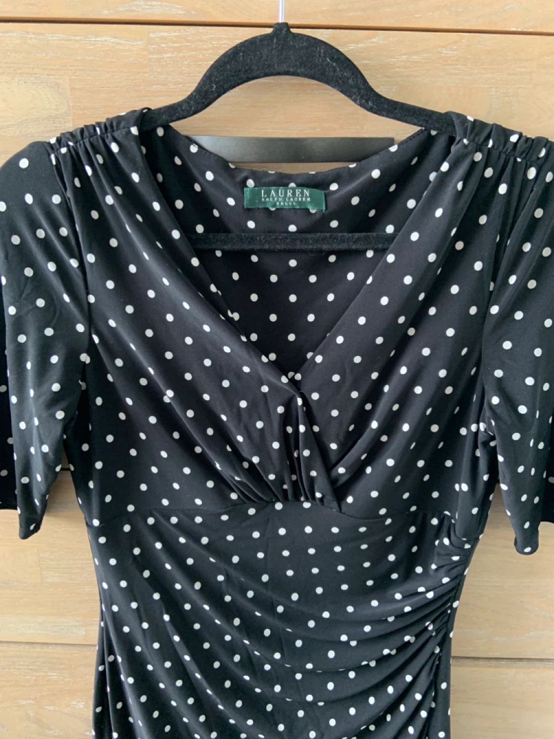 Lauren Ralph Lauren Black Polka Dot Sheath Dress - photo 2