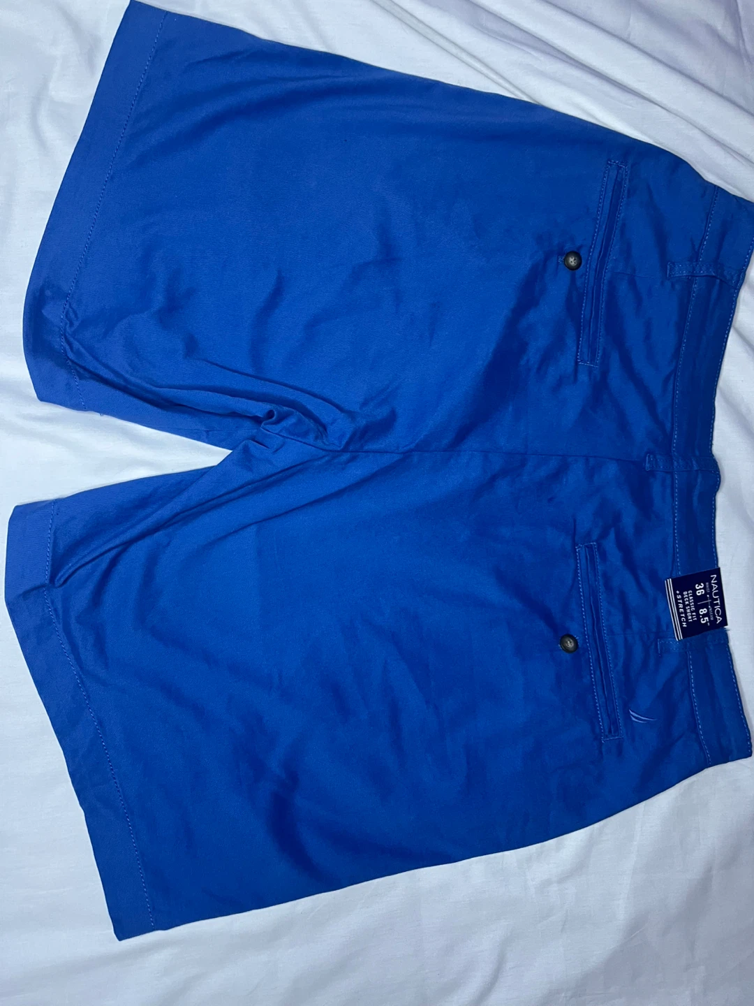 Nautica Men's Blue Classic Fit Stretch Shorts - Size 36 x 8.5" - photo 3