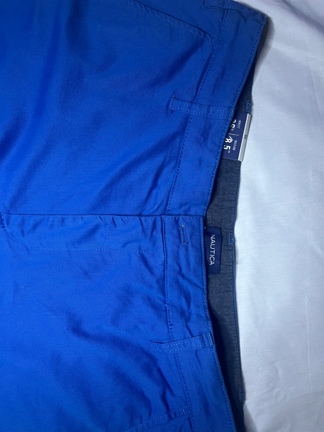 Nautica Men's Blue Classic Fit Stretch Shorts - Size 36 x 8.5" - photo 4