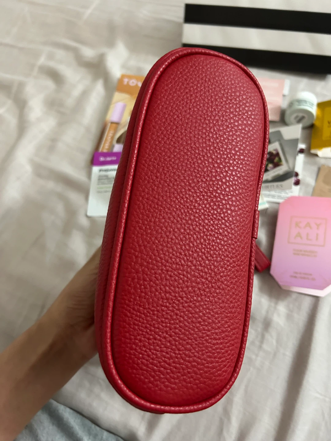 Sephora Red Cosmetic Pouch with Samples - photo 3