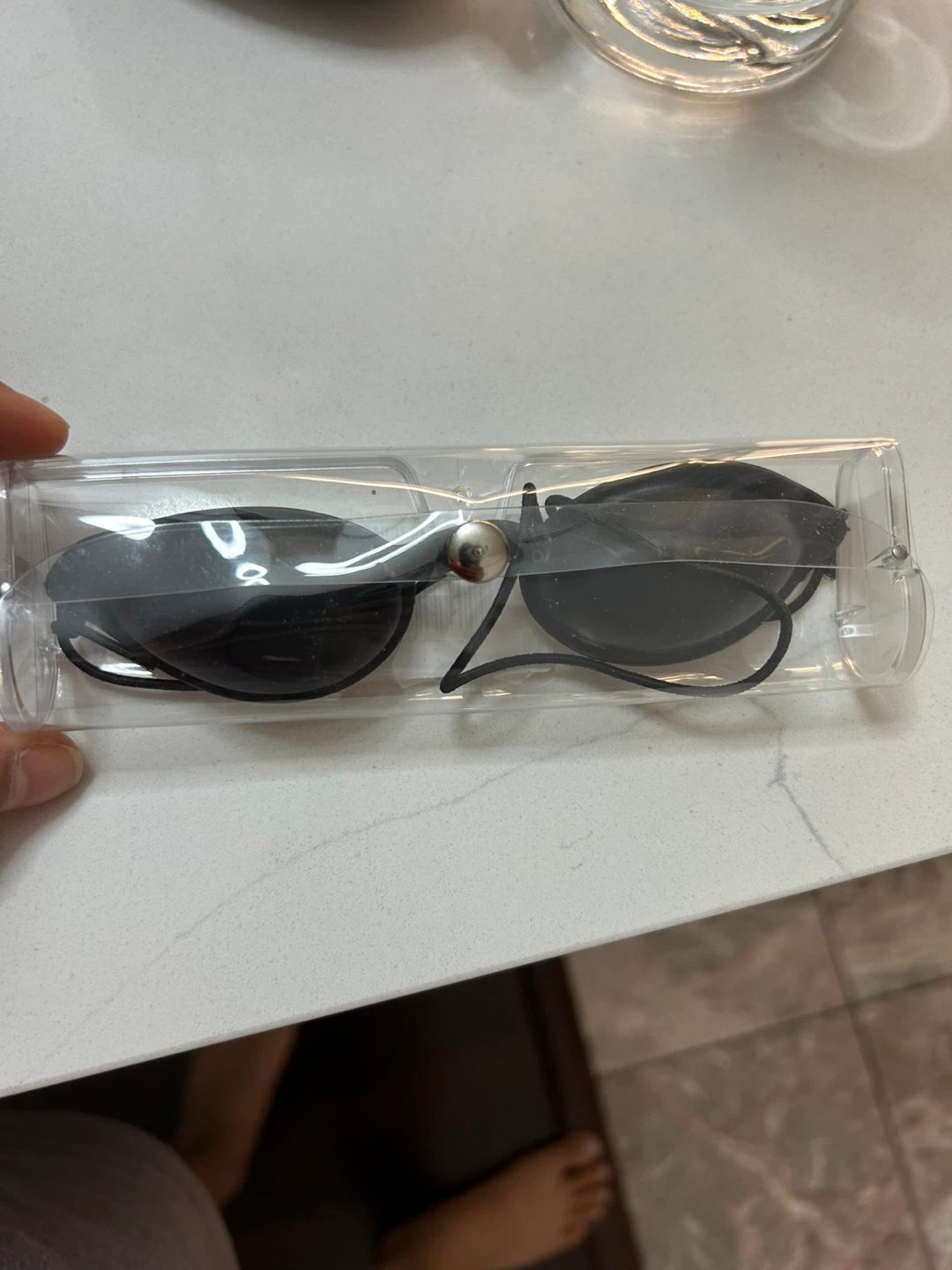IPL Laser Eye Shields Black Protective Goggles