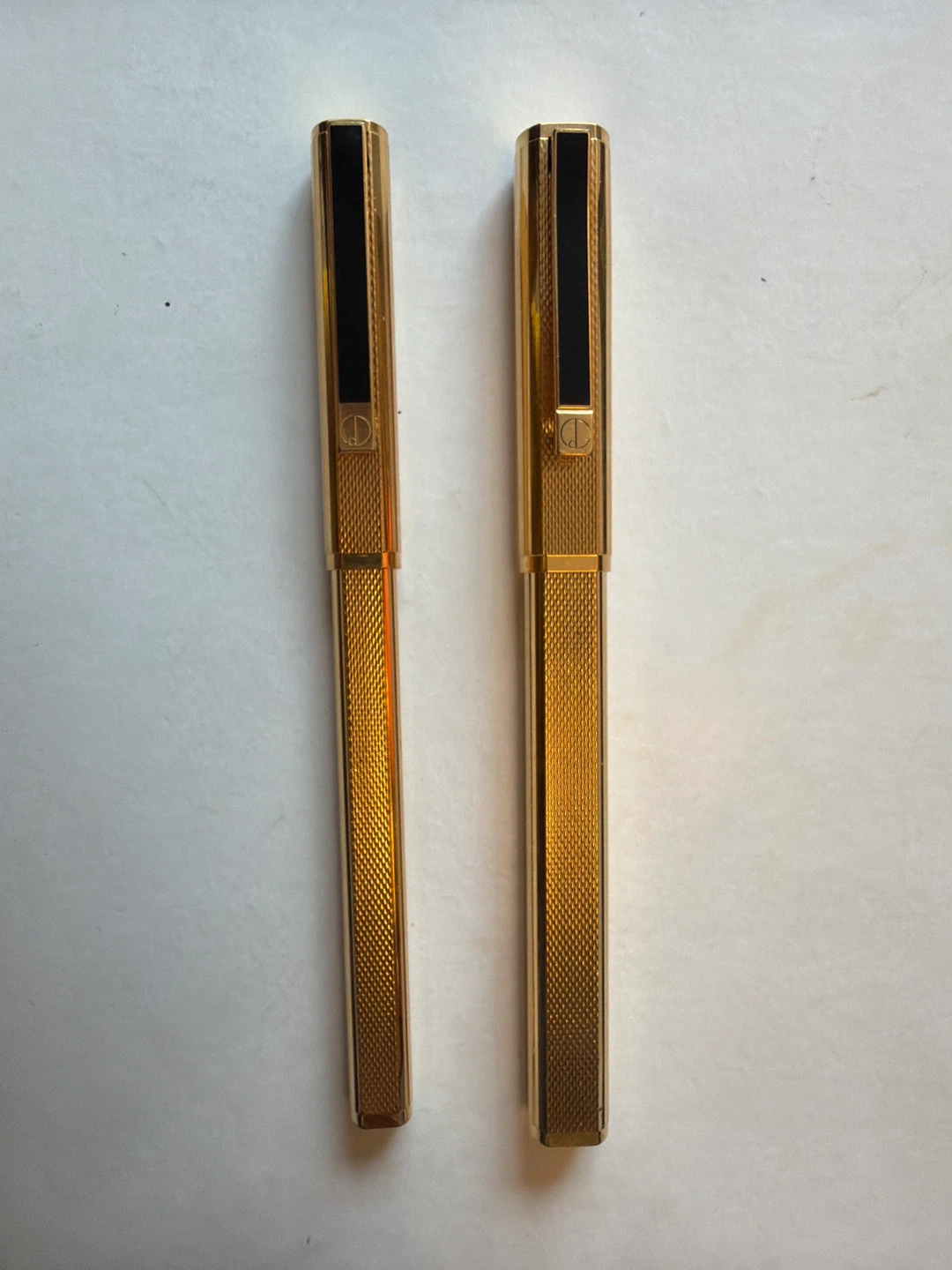 Dunhill Gold Plated Fountain & Ballpoint Pens Set
