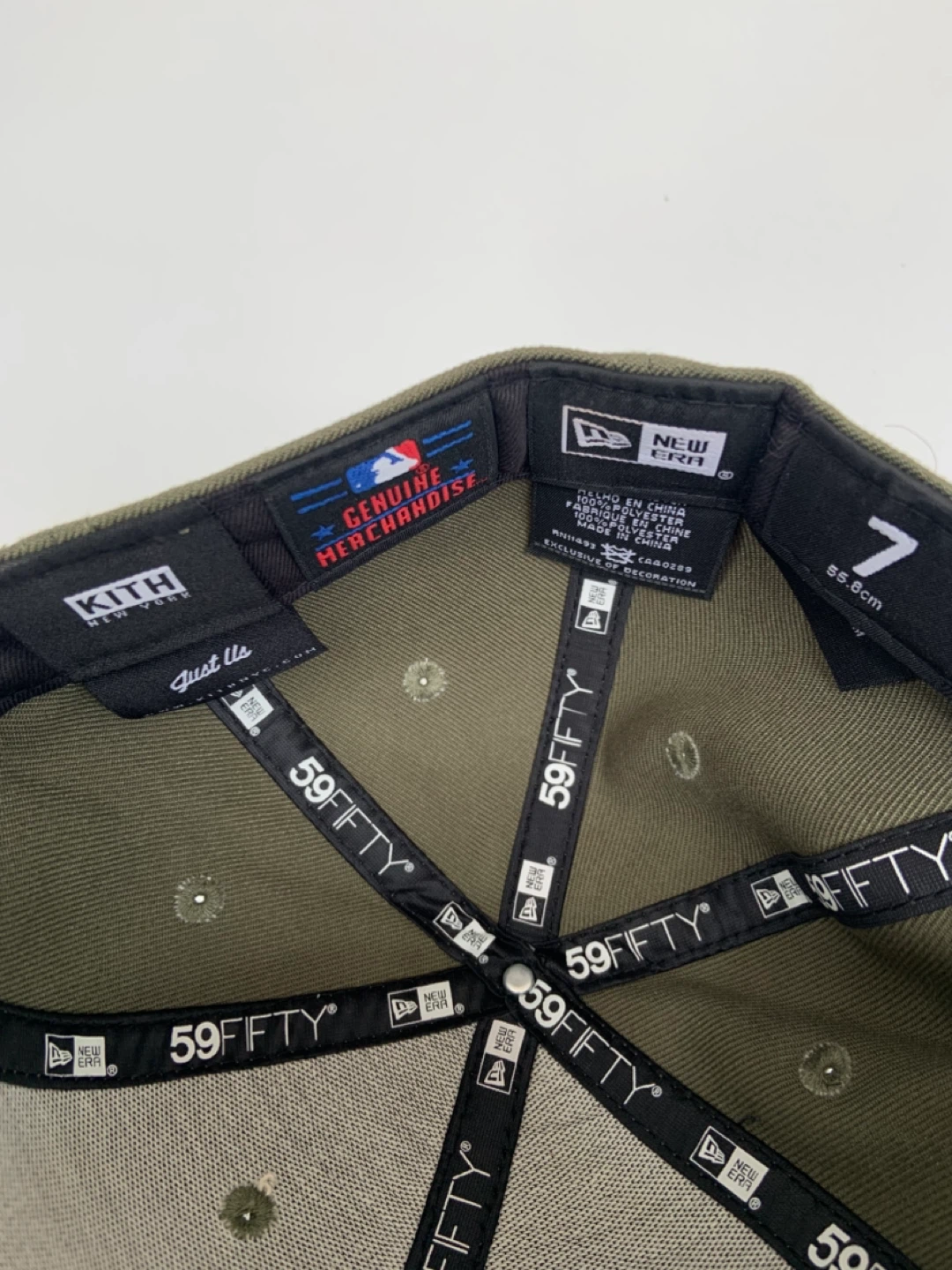 Kith New Era 59FIFTY New York Yankees Hat Olive Size 7 - photo 4