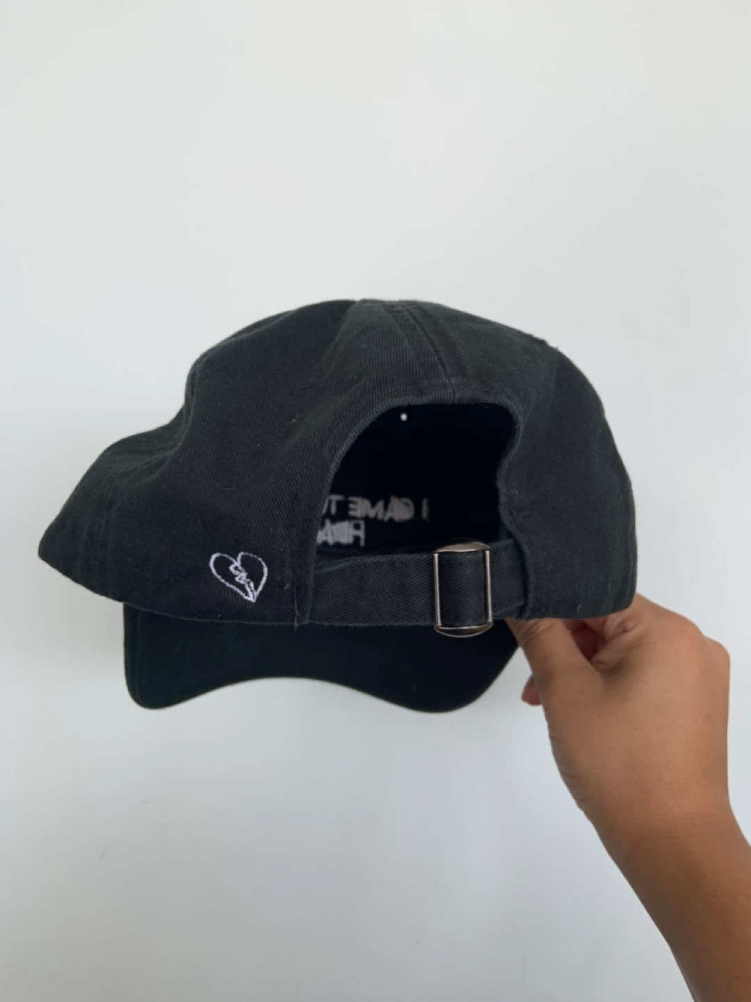 NASASEASONS Black Baseball Cap "I CAME TO BREAK HEARTS" - photo 2