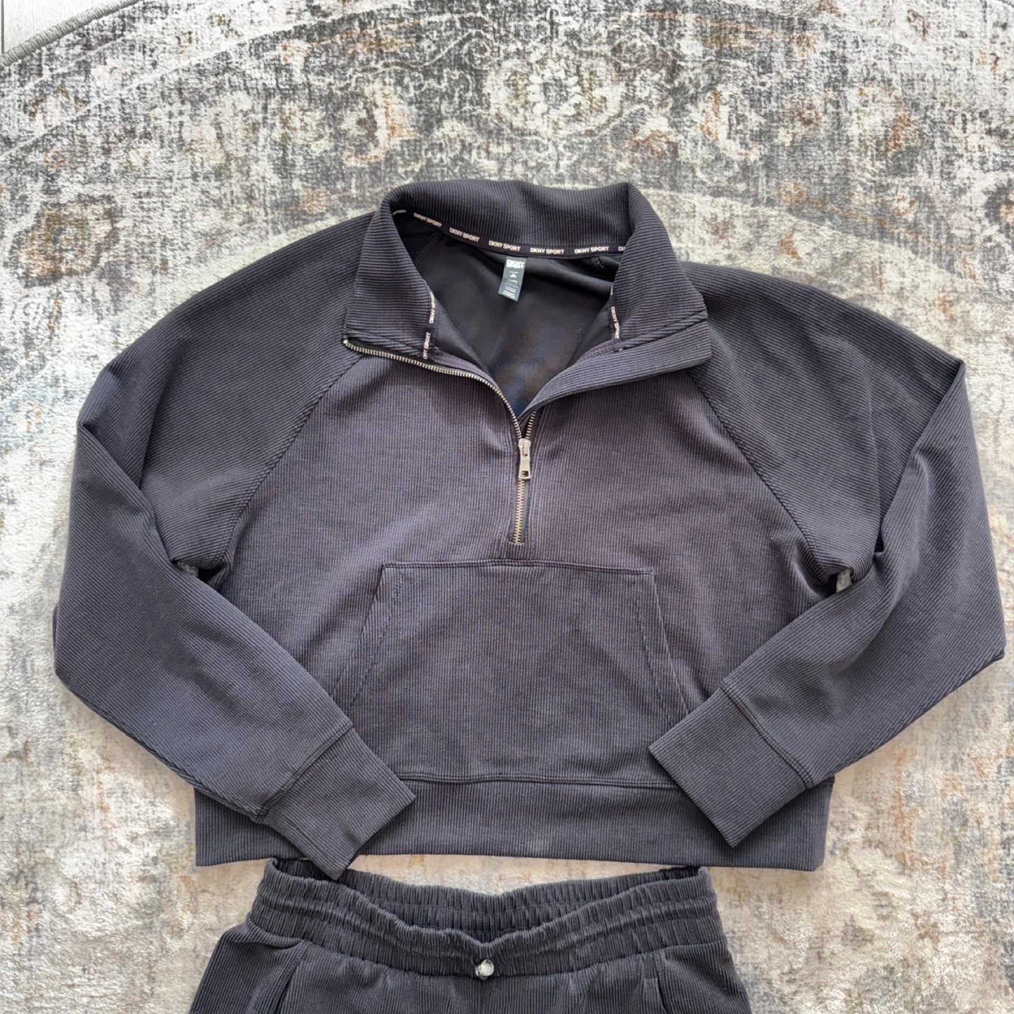 DKNY Sport Highline Ribbed Sweater & Wide Leg Pants - photo 3