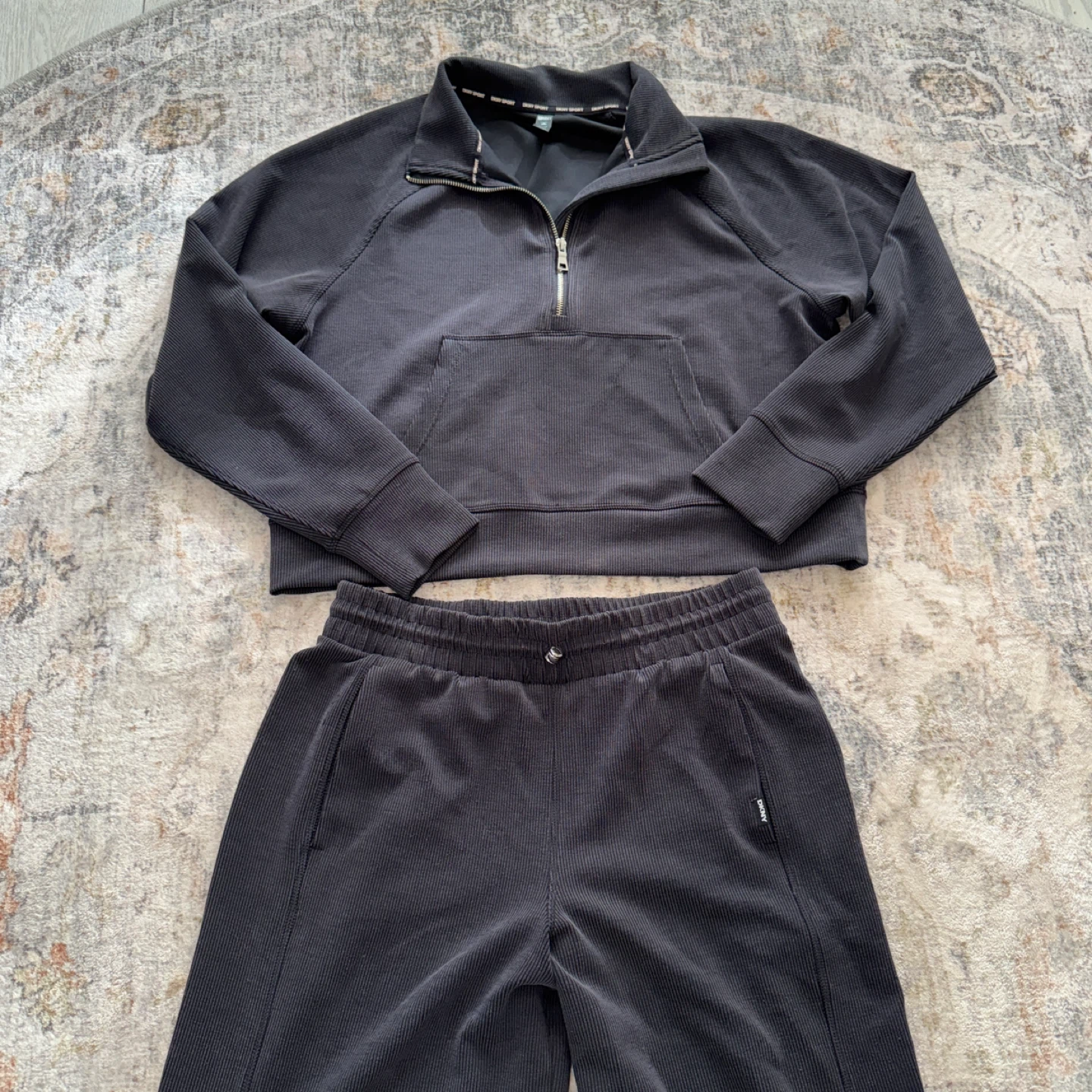 DKNY Sport Highline Ribbed Sweater & Wide Leg Pants - photo 4