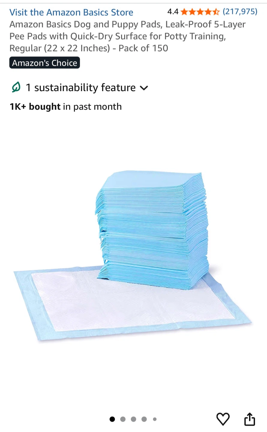 Pet Training Pads - 150 Count