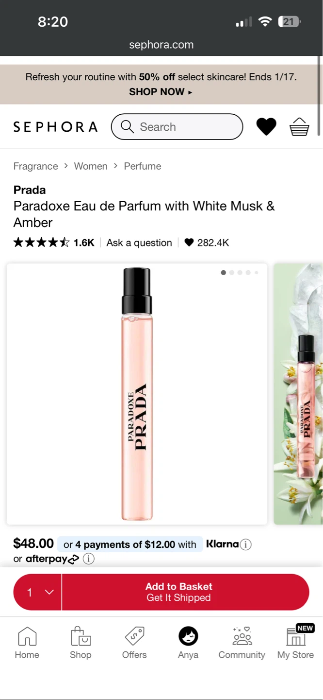 Prada Paradoxe 10ml Travel Perfume