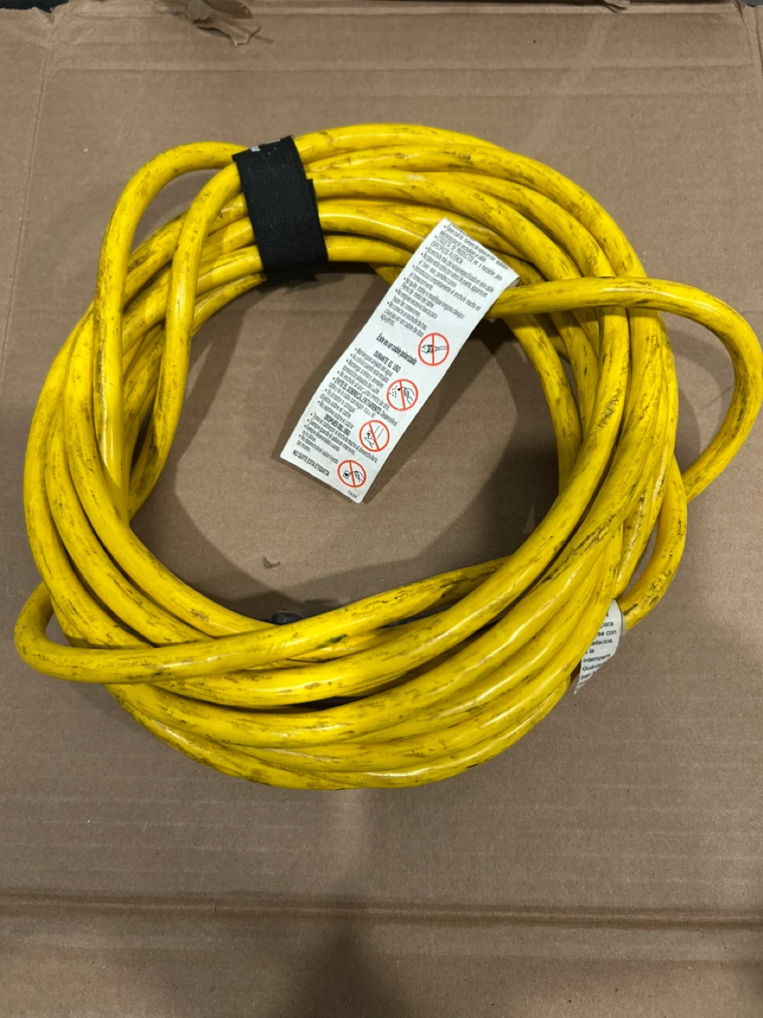 Yellow 15A 125V Extension Cord