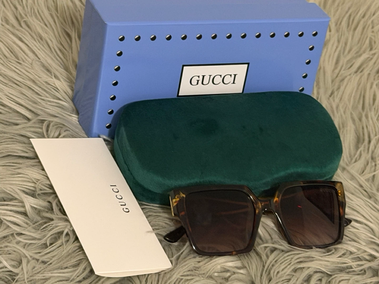 Gucci Tortoiseshell Square Sunglasses - photo 2