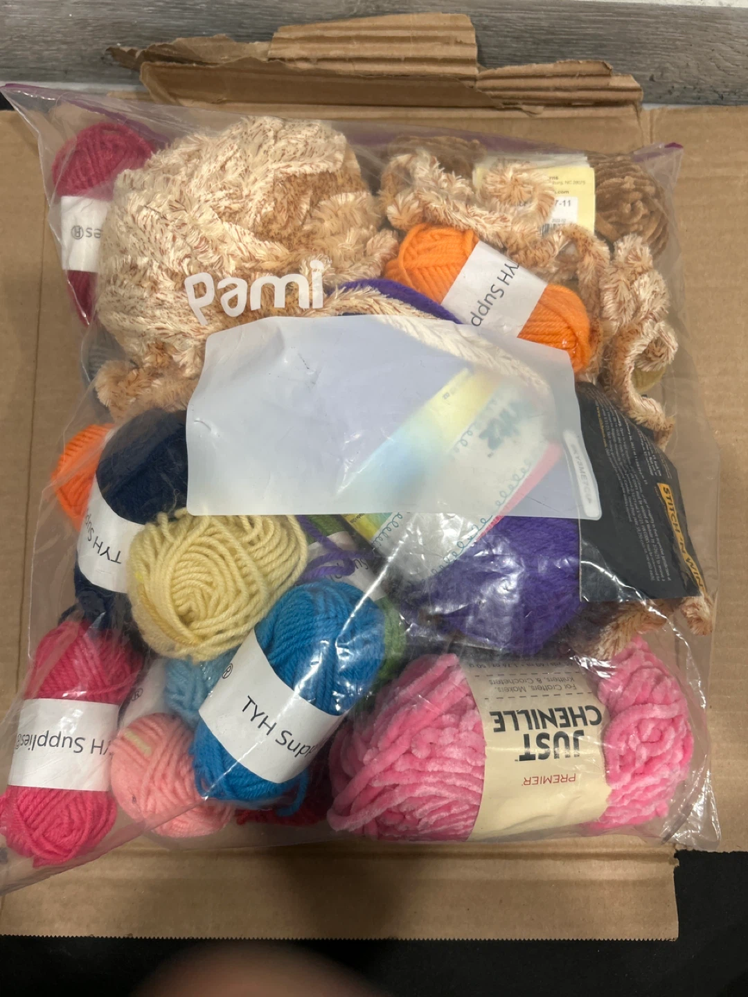 Bundle of Assorted Yarn Skeins