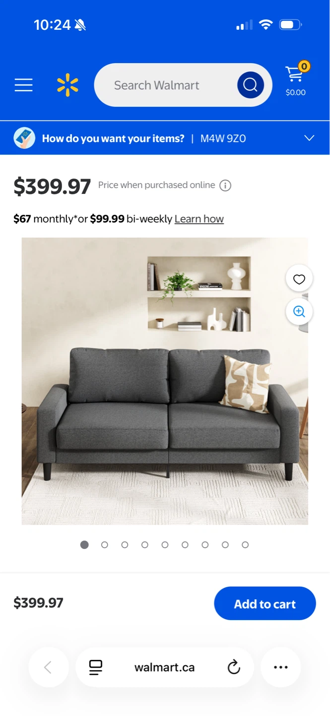 3-Seater Grey Sofa