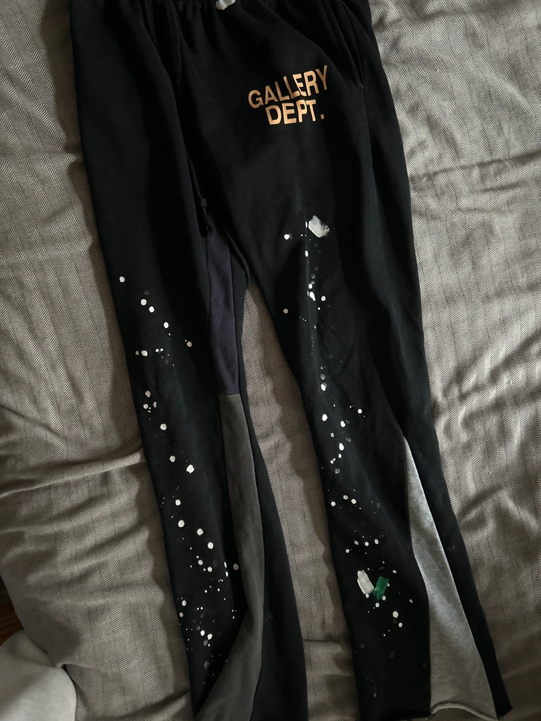 Gallery Dept. Black Paint Splatter Sweatpants Size S - photo 3