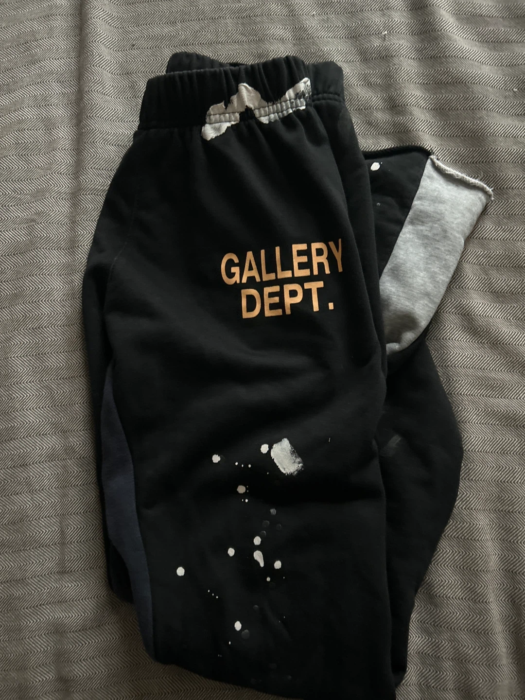 Gallery Dept. Black Paint Splatter Sweatpants Size S