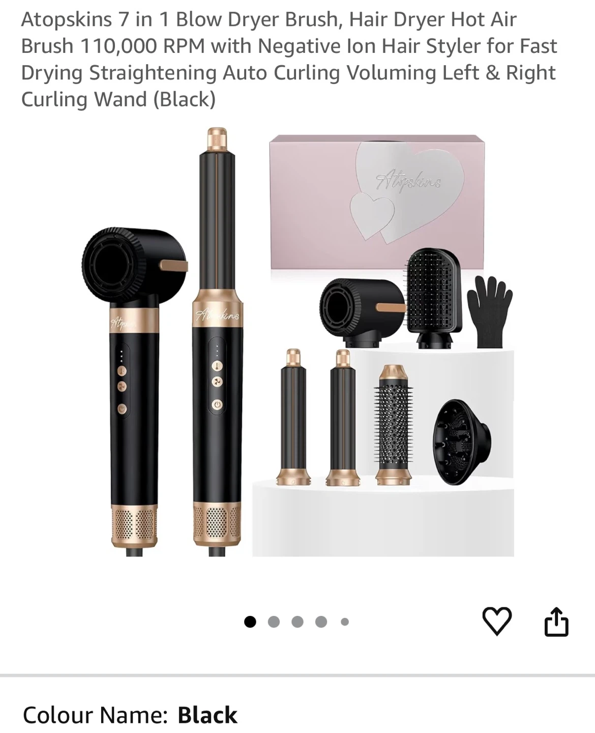 Atopskins 7-in-1 Blow Dryer Brush Hair Styler Set