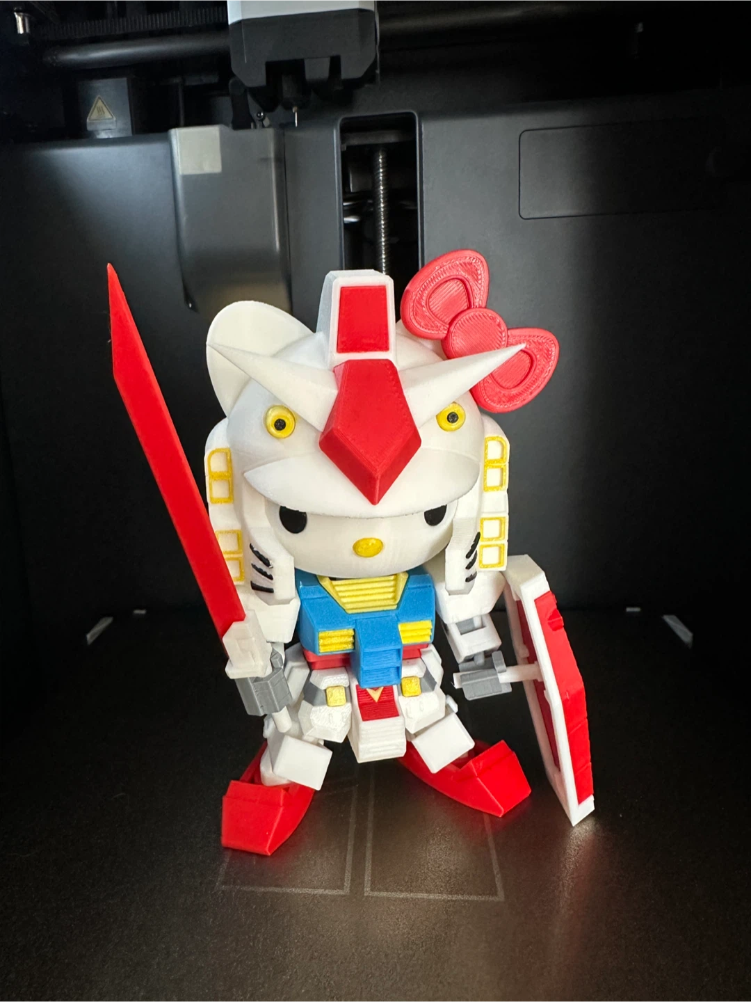 Hello Kitty Gundam Action Figure