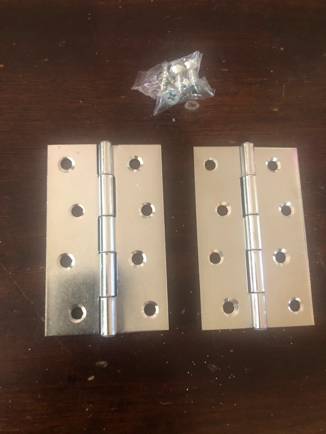 Stainless Hinges & Screws: 3.50” x 2” (2). NEW.