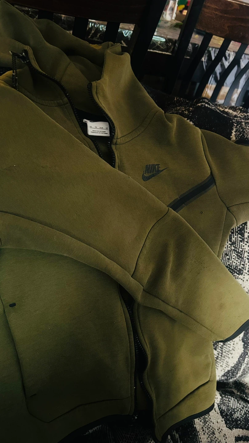 Nike Tech Fleece Full Zip Hoodie Green - photo 3
