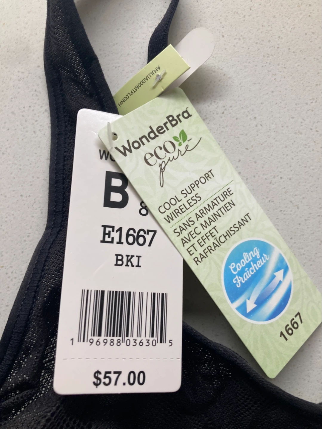 BNWT WonderBra Black Wireless 36B - photo 2
