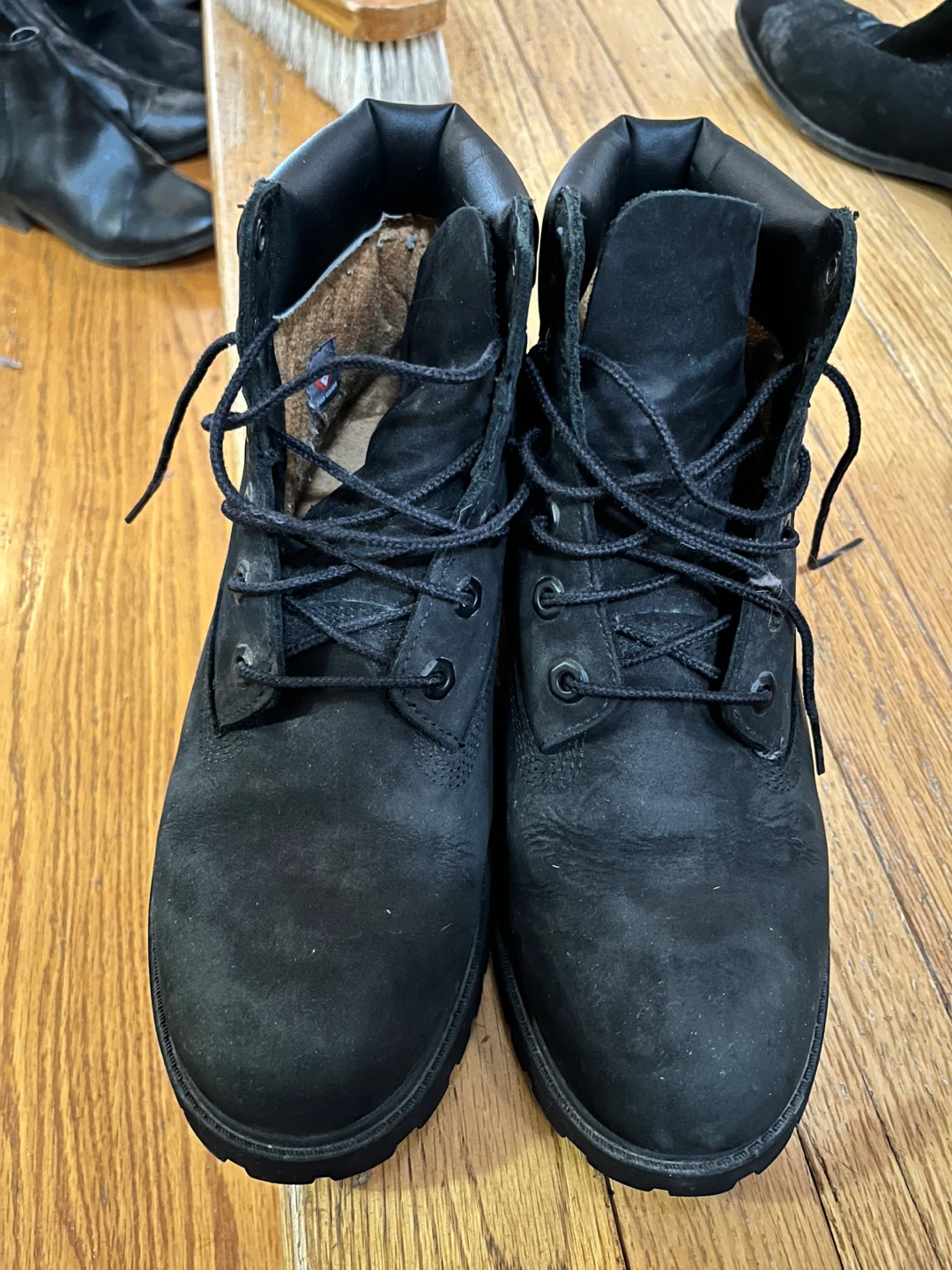 Timberland Black Lace-Up Boots