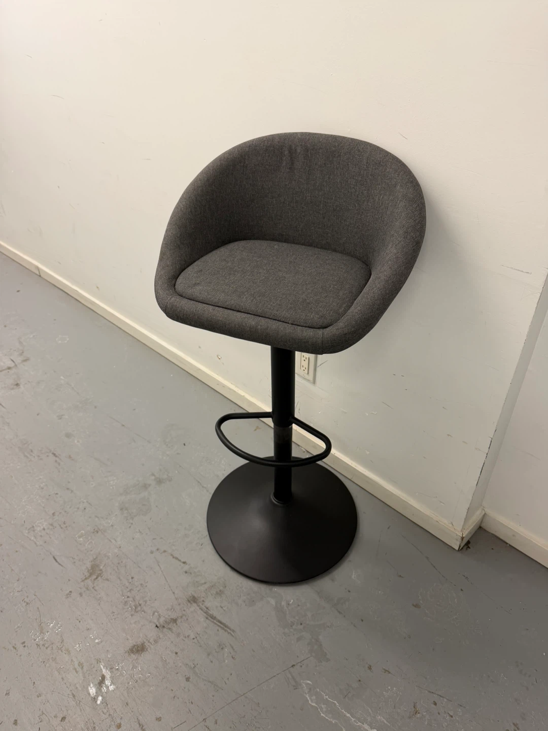 Set of 3 Grey Bar Stools