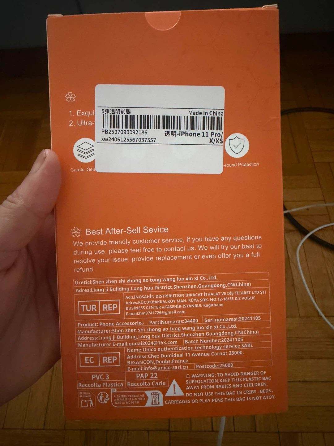 4 ea iPhone 11 Pro/X/XS Screen Protector
