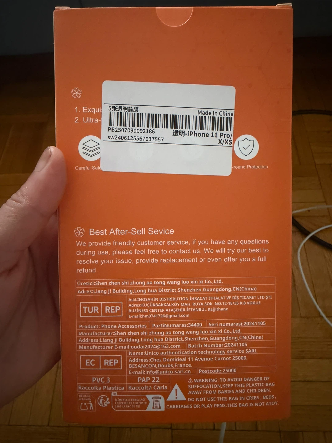 4 ea iPhone 11 Pro/X/XS Screen Protector - photo 2