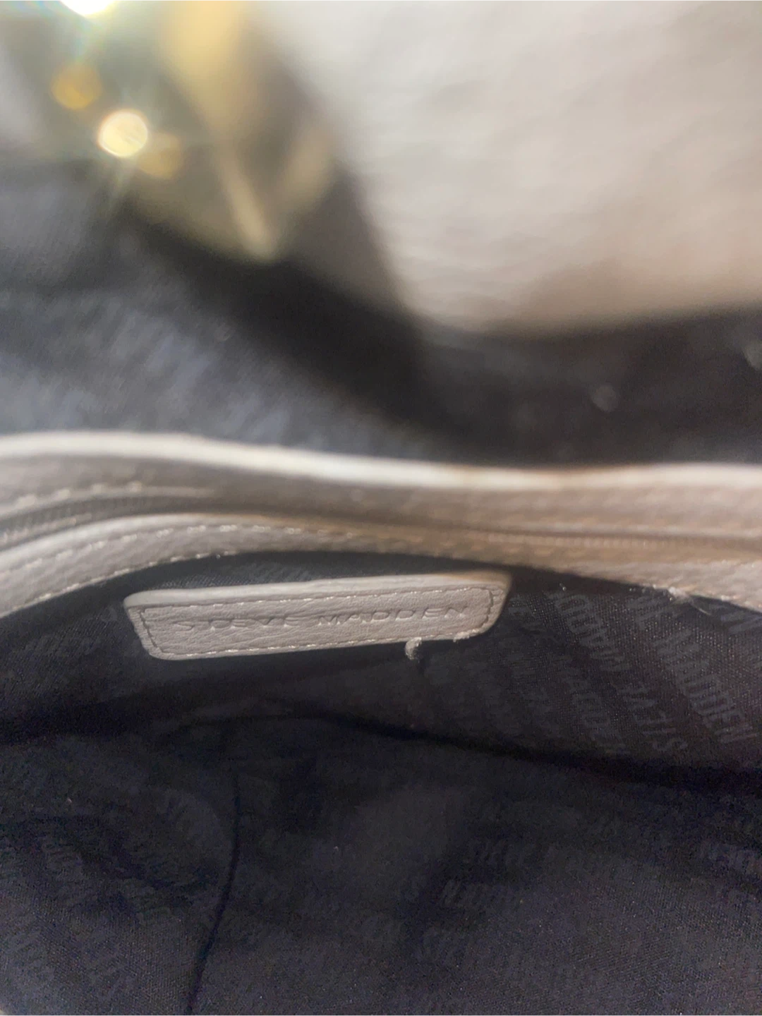 Steve Madden Gray Shoulder Bag with Studs and Tassel - photo 3