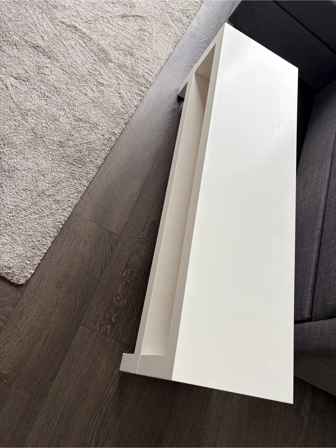 Modern White Coffee Table and TV stand - photo 2