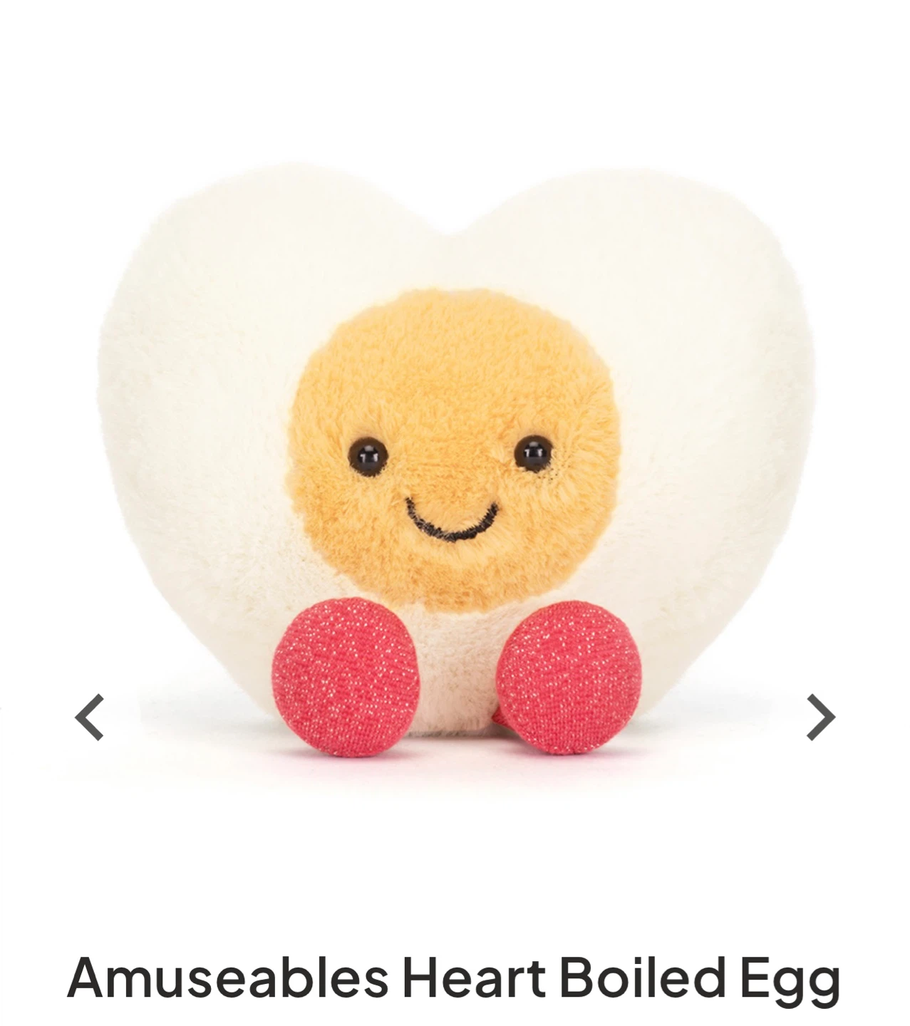 Jellycat Amuseables Heart Boiled Egg Plush - photo 2