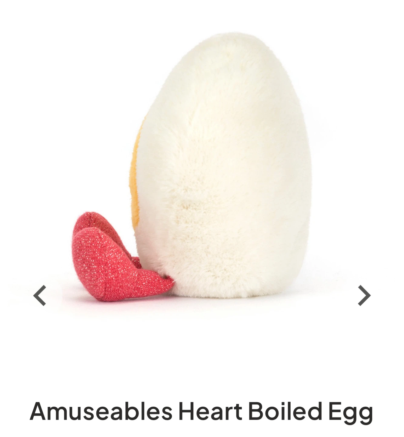 Jellycat Amuseables Heart Boiled Egg Plush - photo 4